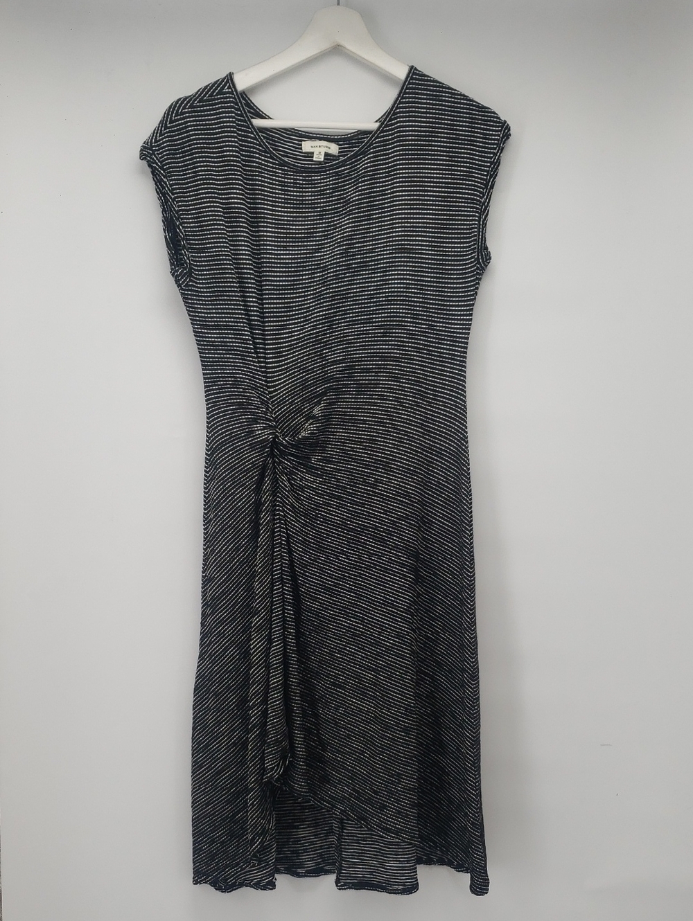 Black and White Midi Dress